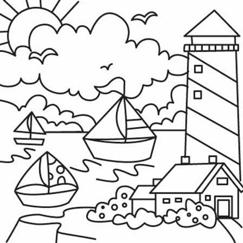 Vacances Maternelle 4 coloring page