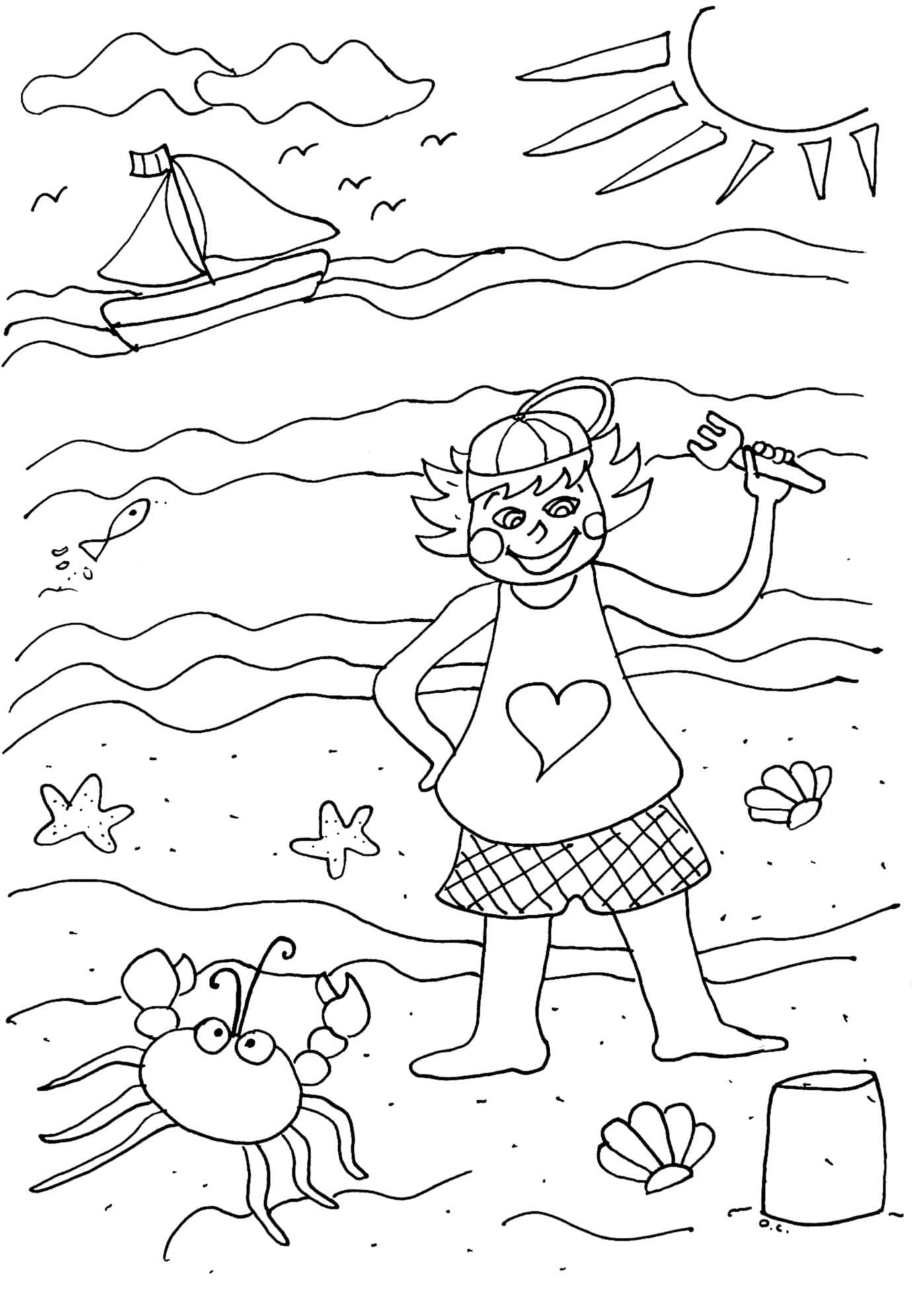 Vacances Pour la Maternelle coloring page