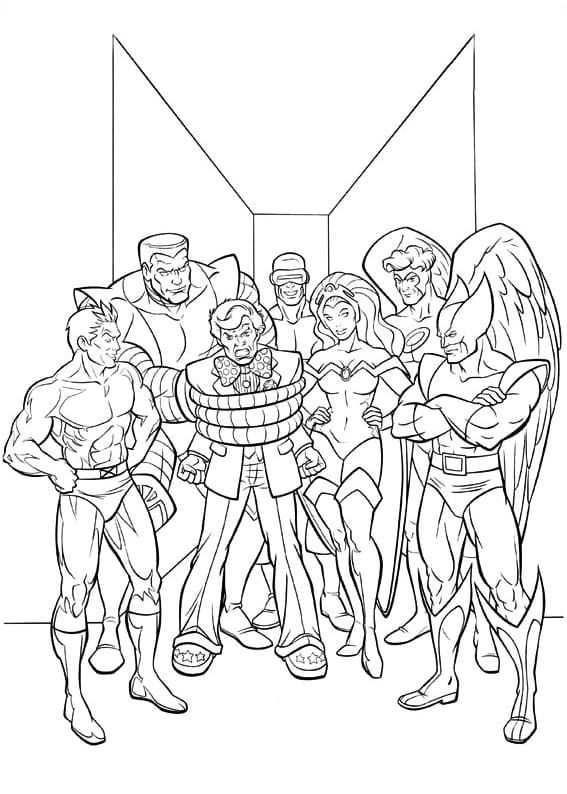 X-Men Pour Enfants coloring page