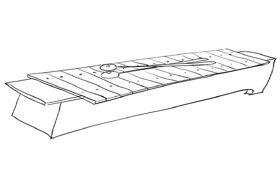 Xylophone Imprimable coloring page