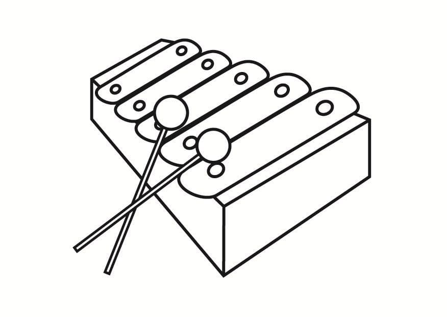 Xylophone Mignon coloring page