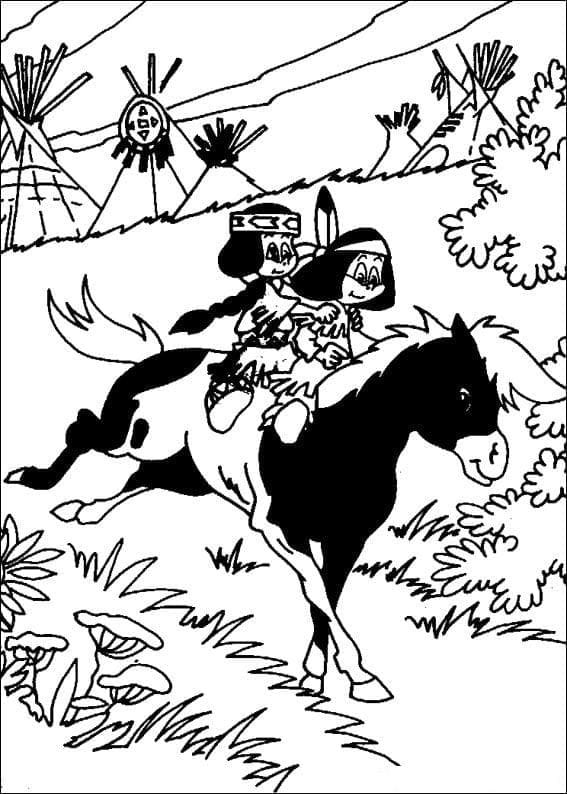 Yakari 1 coloring page