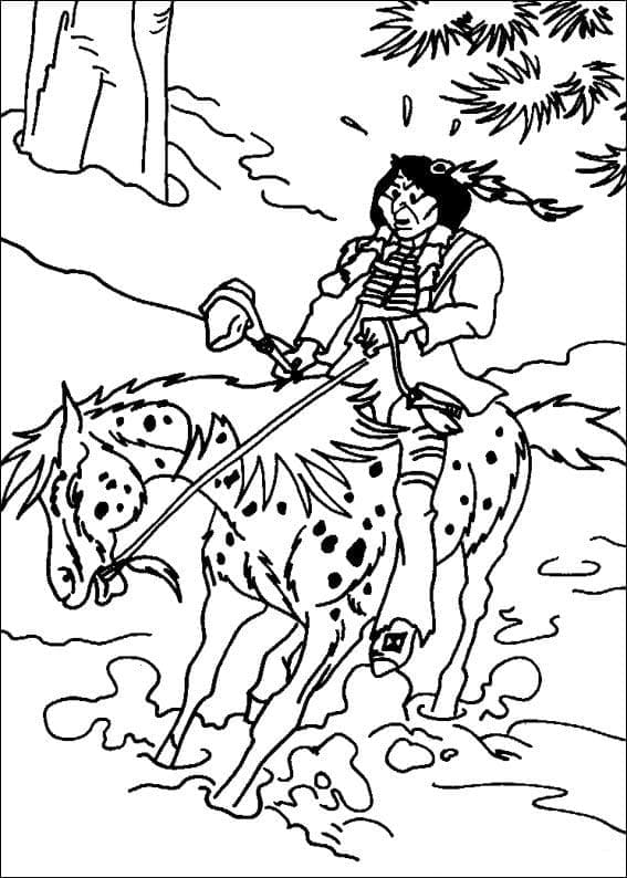 Yakari Gratuit coloring page