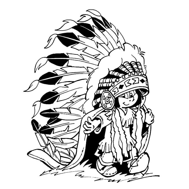 Yakari Mignon coloring page