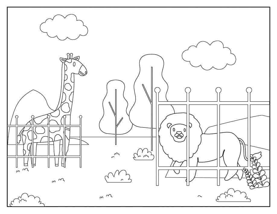 Zoo Facile coloring page