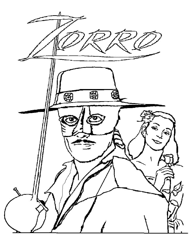 Coloriage Zorro Pour Enfants