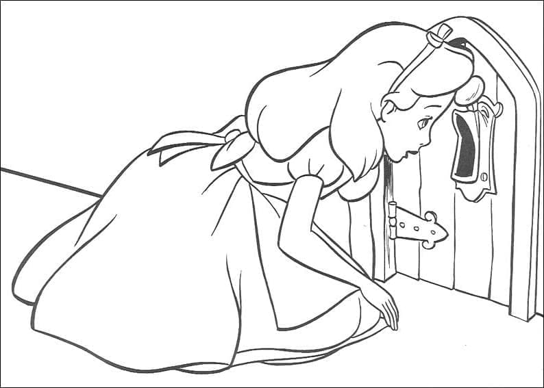 Alice Curieuse coloring page