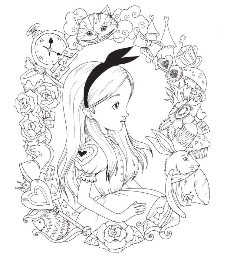 Alice Mignonne coloring page