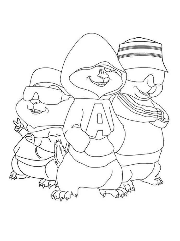 Alvin et les Chipmunks Gratuit coloring page