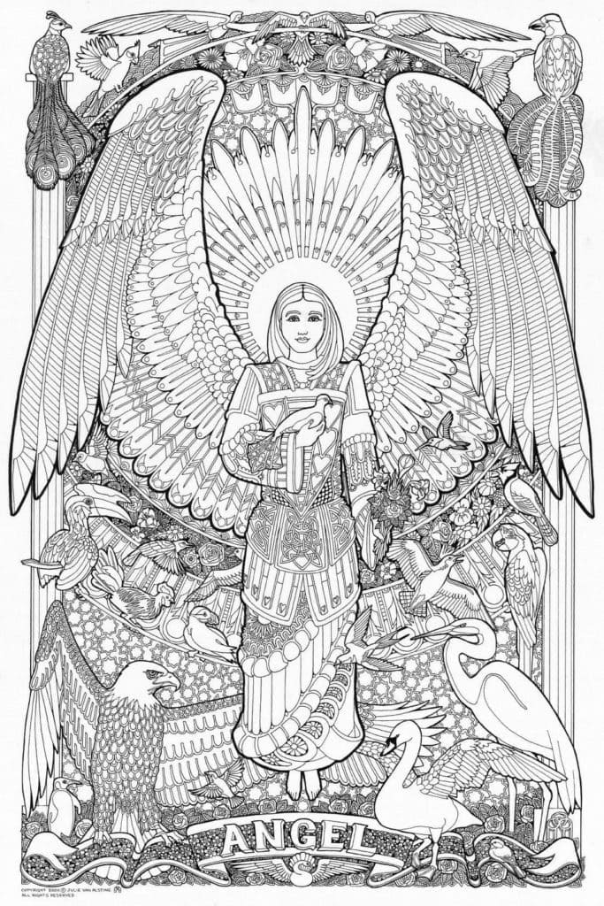 Ange pour Adultes coloring page