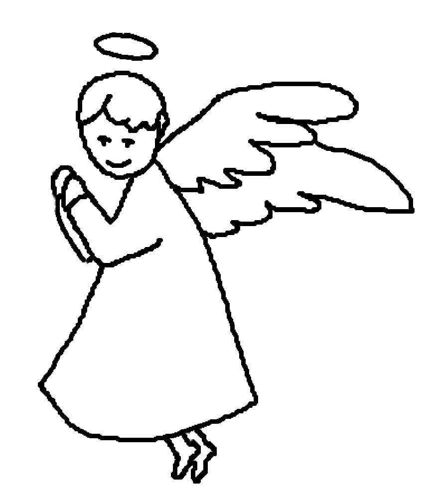 Ange Simple coloring page