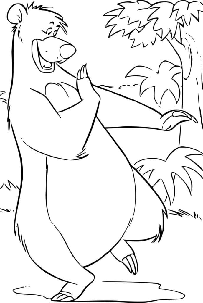 Baloo coloring page