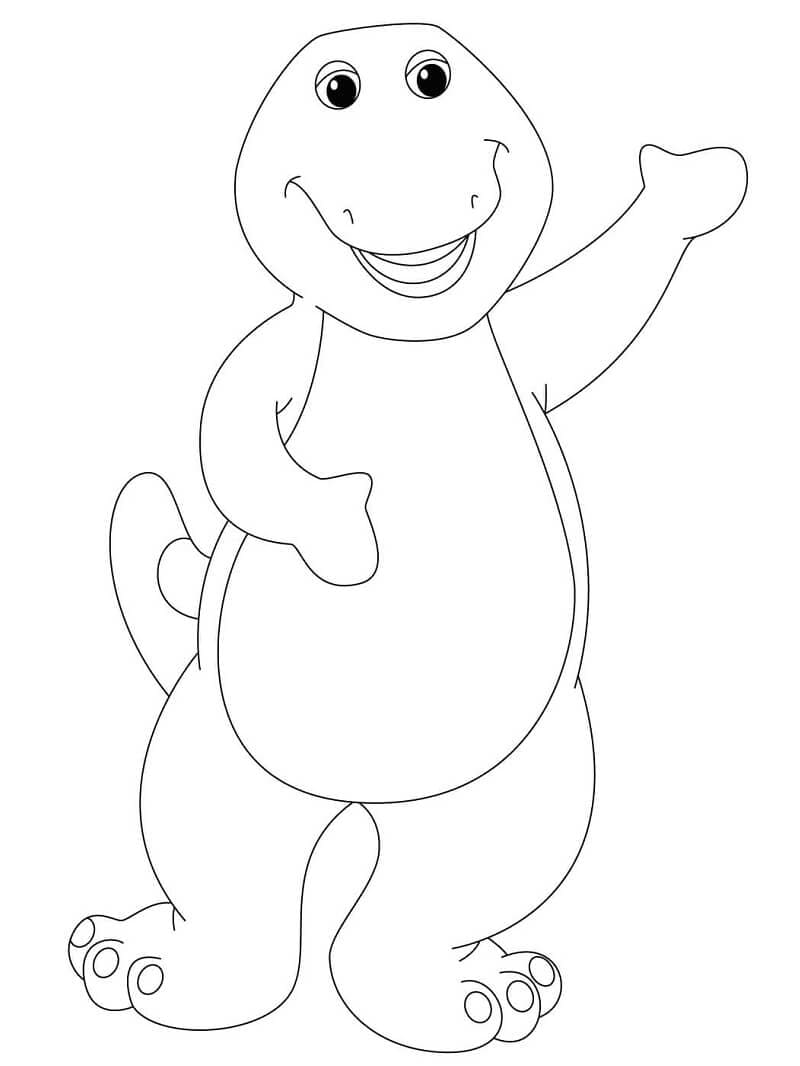Barney Amical coloring page