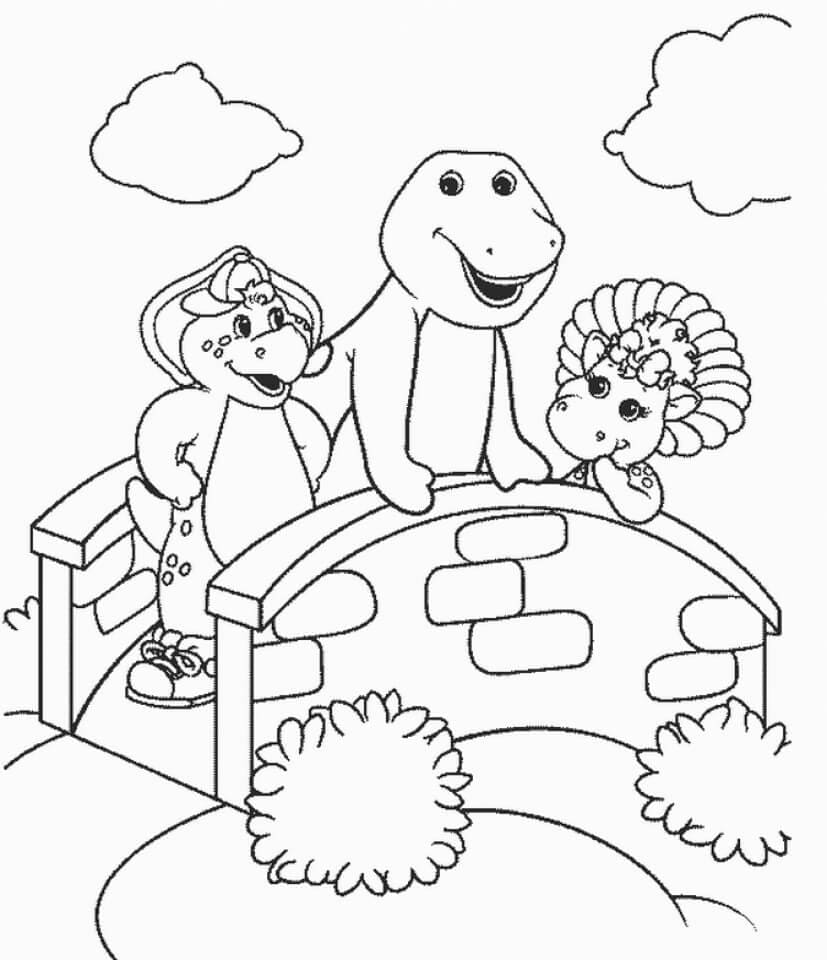 Barney et Ses Amis Pour les Enfants coloring page