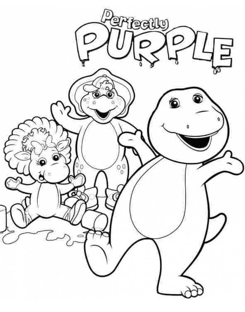 Coloriage Barney et Ses Amis