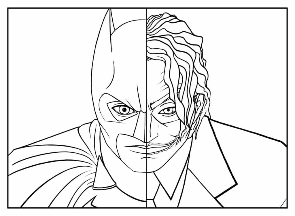 Coloriage Batman Joker