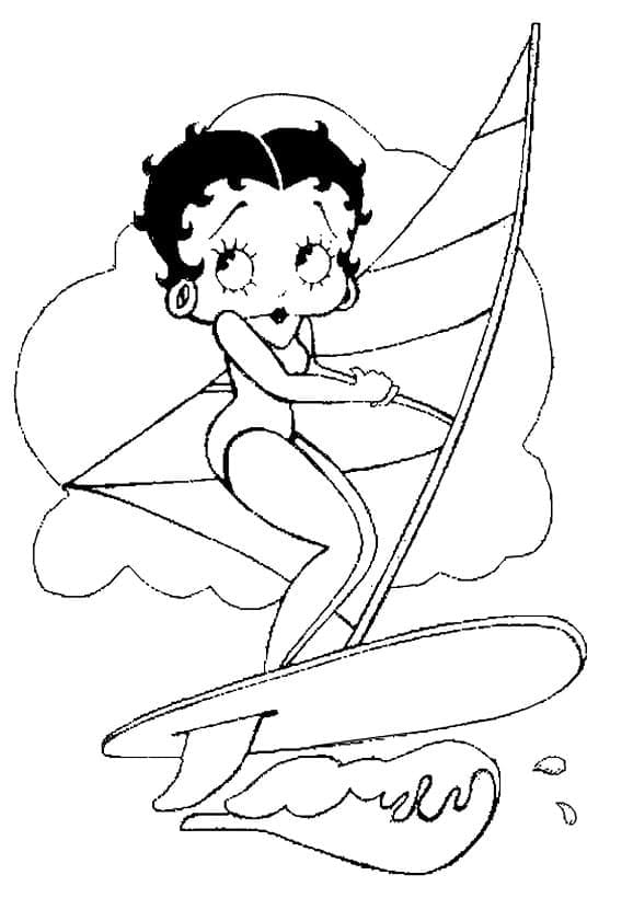 Coloriage Betty Boop 1