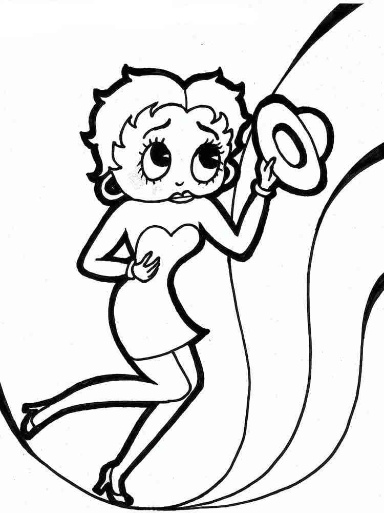 Betty Boop 2 coloring page