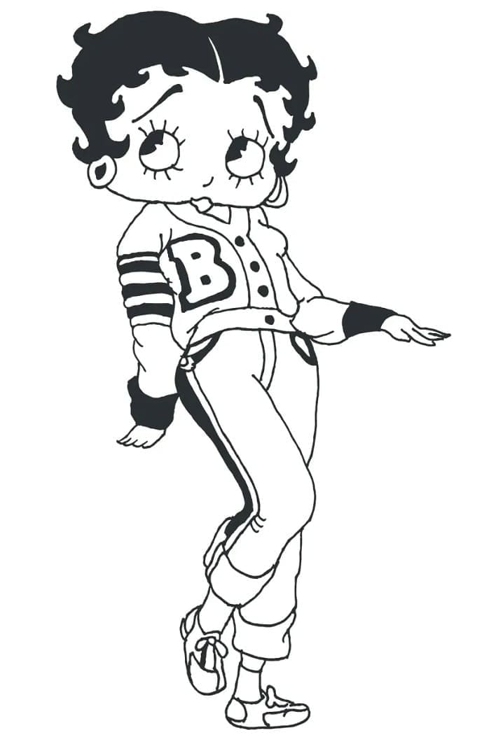 Coloriage Betty Boop 5