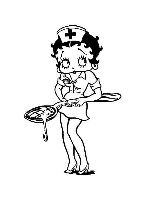 Betty Boop 6 coloring page