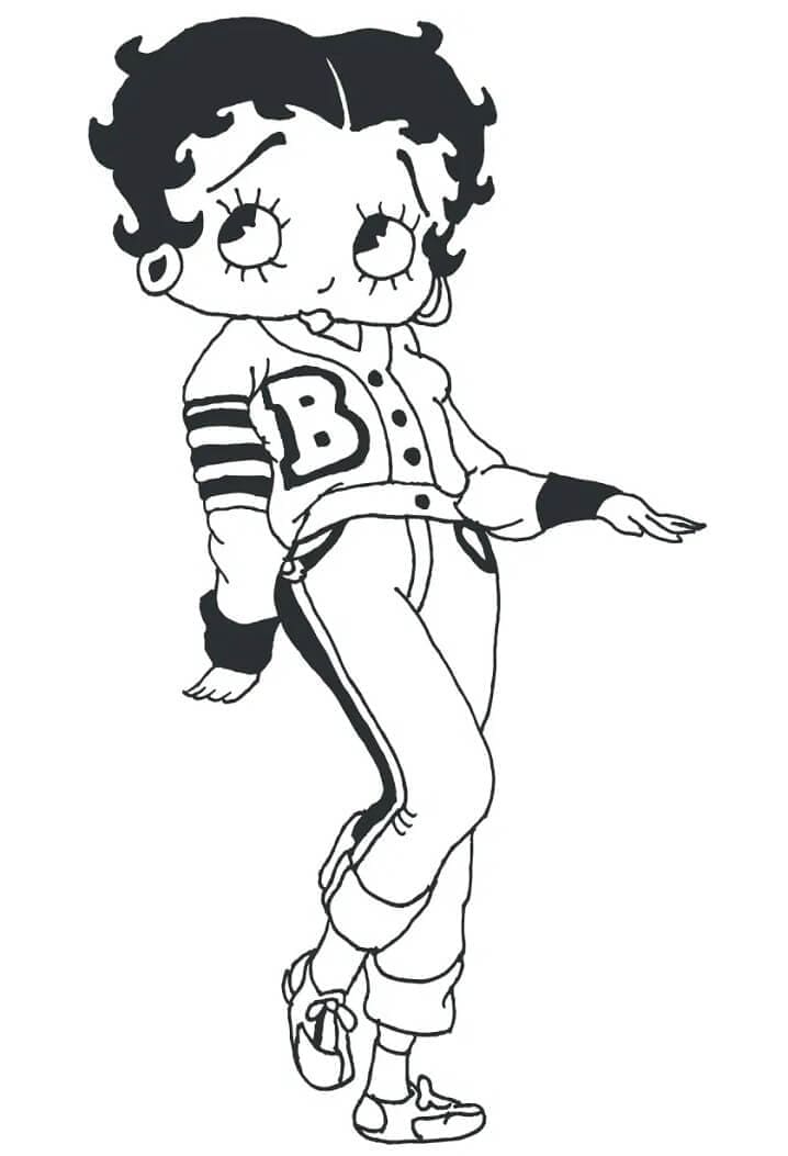 Betty Boop Gratuit Pour les Enfants coloring page