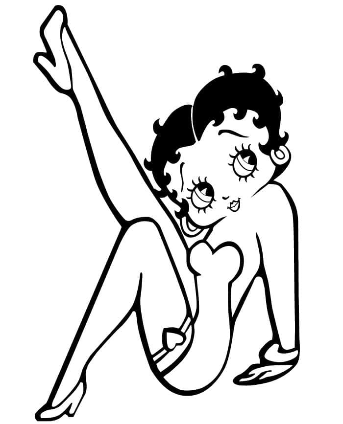 Betty Boop Gratuit coloring page