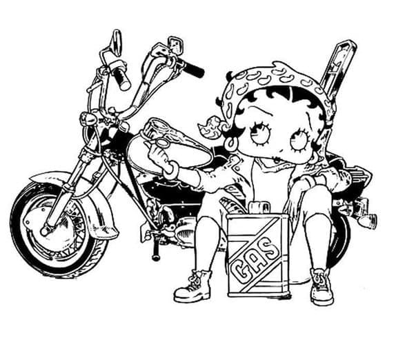 Betty Boop Imprimable coloring page