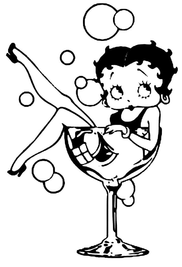 Betty Boop Mignonne coloring page