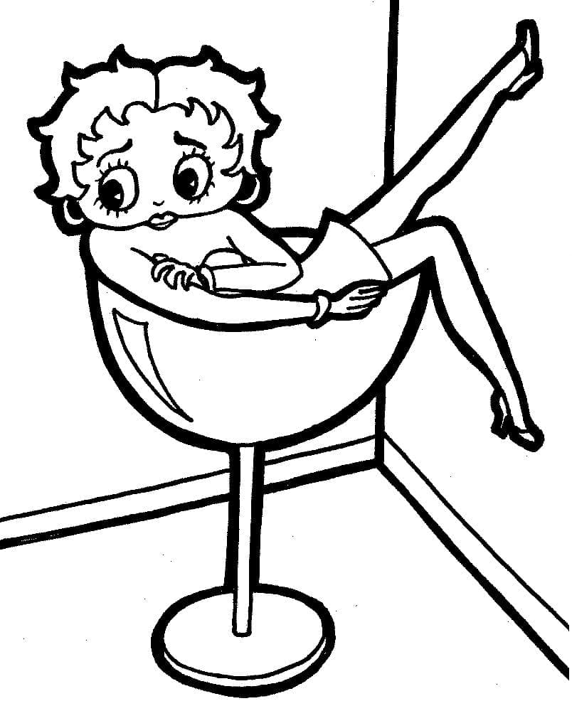 Betty Boop Pour Enfants coloring page