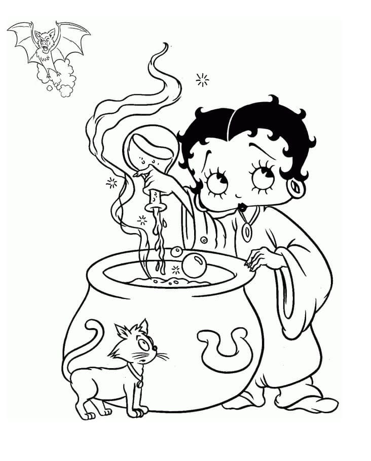 Betty Boop Pour les Enfants coloring page