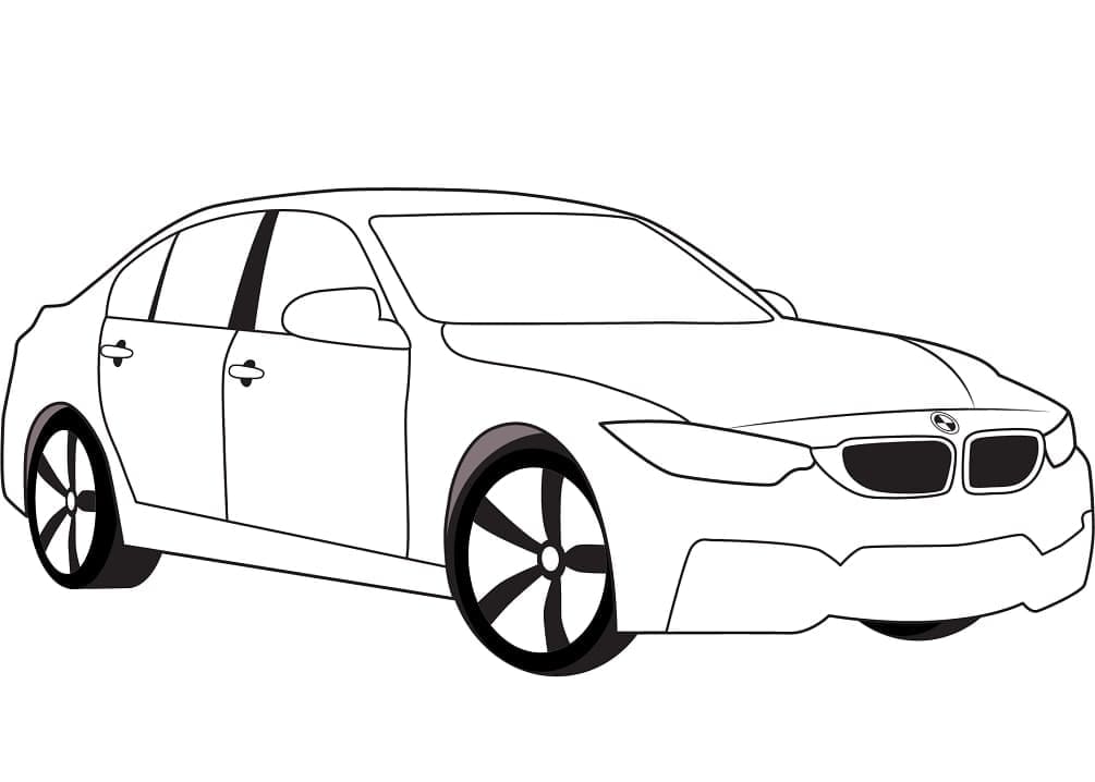 BMW M3 coloring page