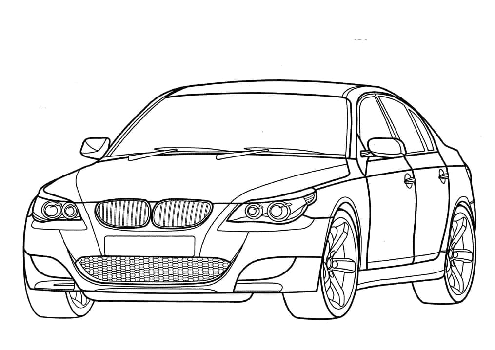 BMW M5 E60 coloring page