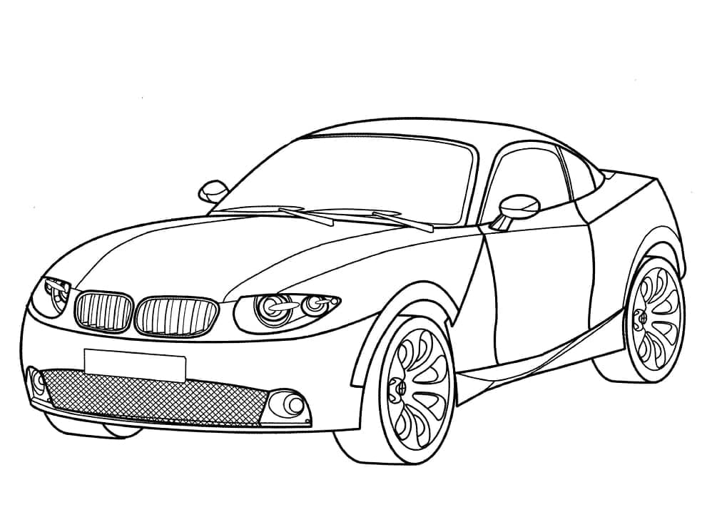 BMW X-Coupe coloring page