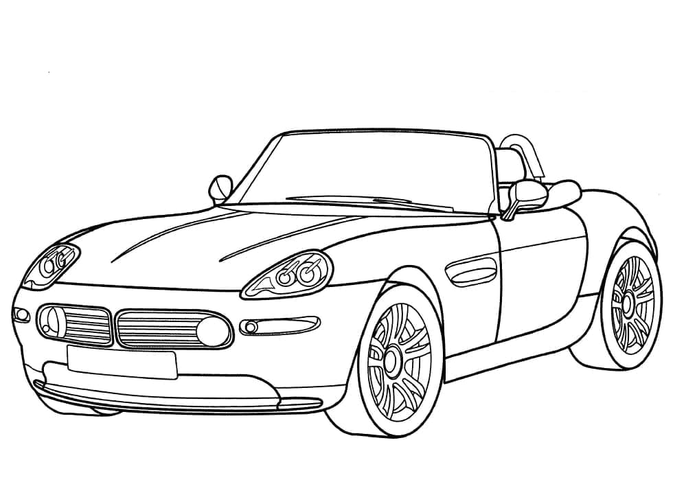 BMW Z8 coloring page