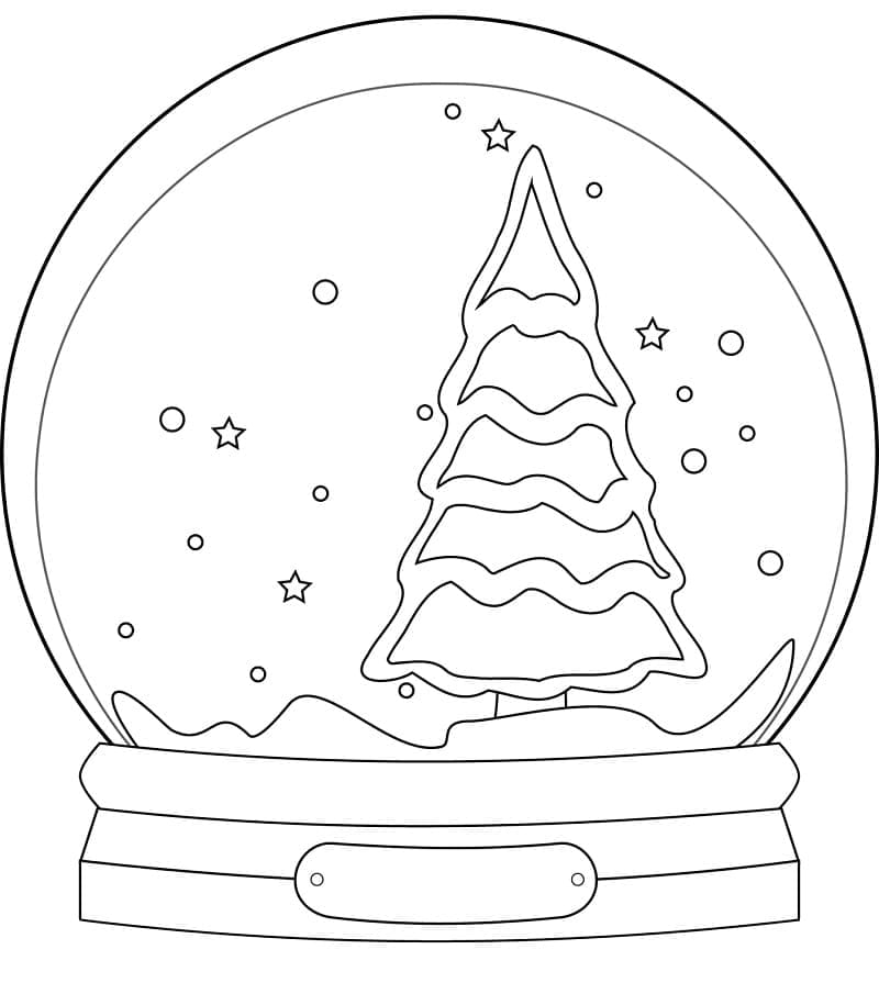 Boule à Neige Gratuite Pour les Enfants coloring page