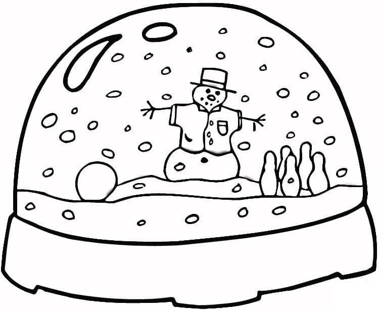 Boule à Neige Pour les Enfants coloring page