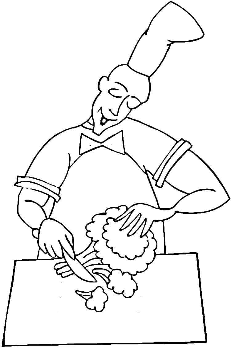Brocoli Imprimable coloring page