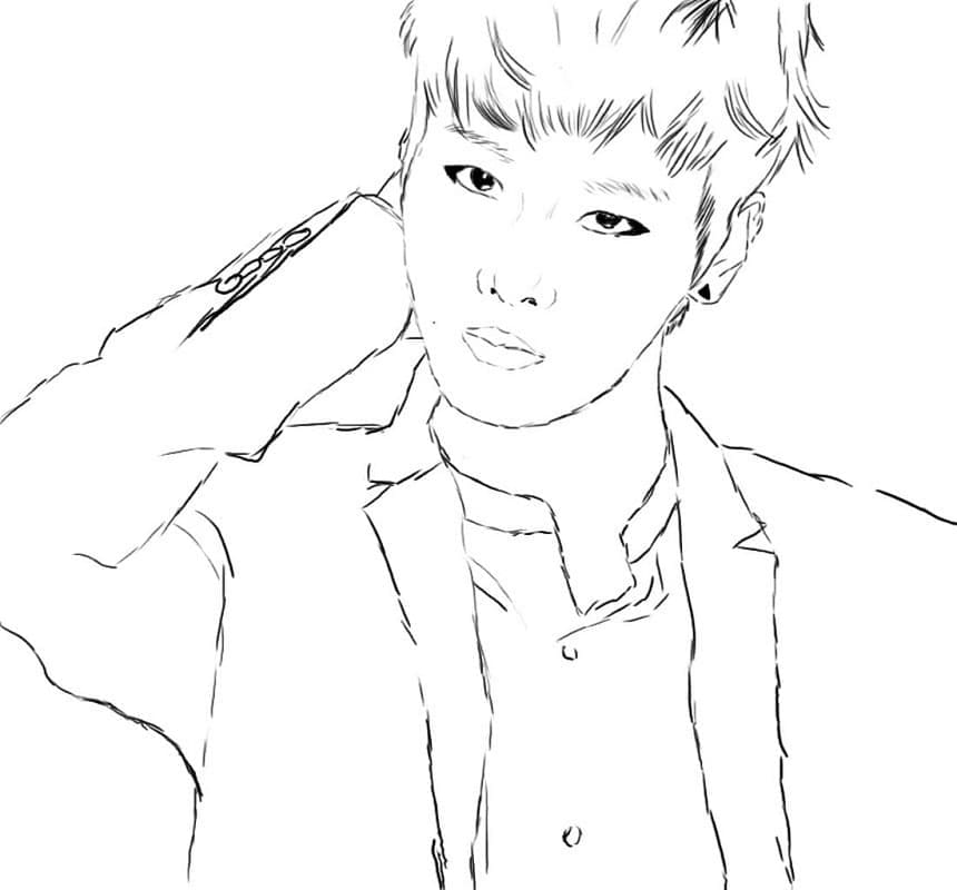 BTS 11 coloring page