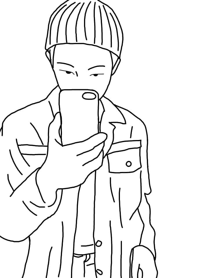 BTS 27 coloring page