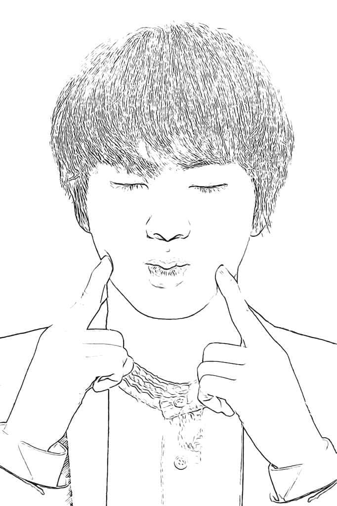 BTS 28 coloring page