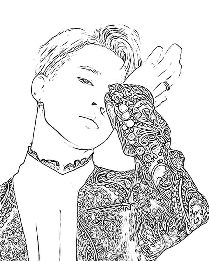 BTS 3 coloring page