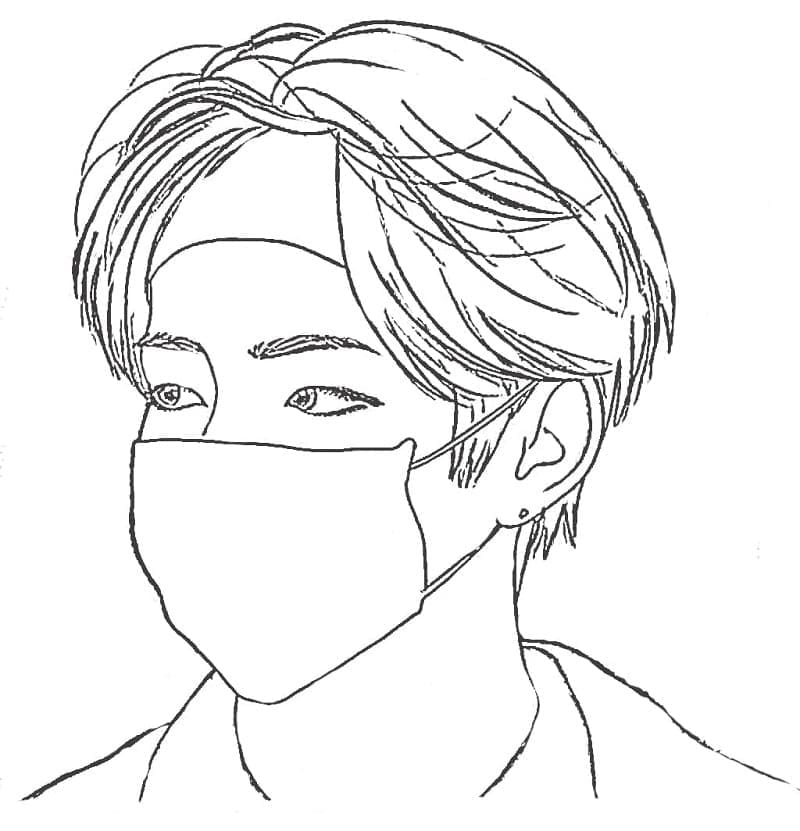 BTS 6 coloring page