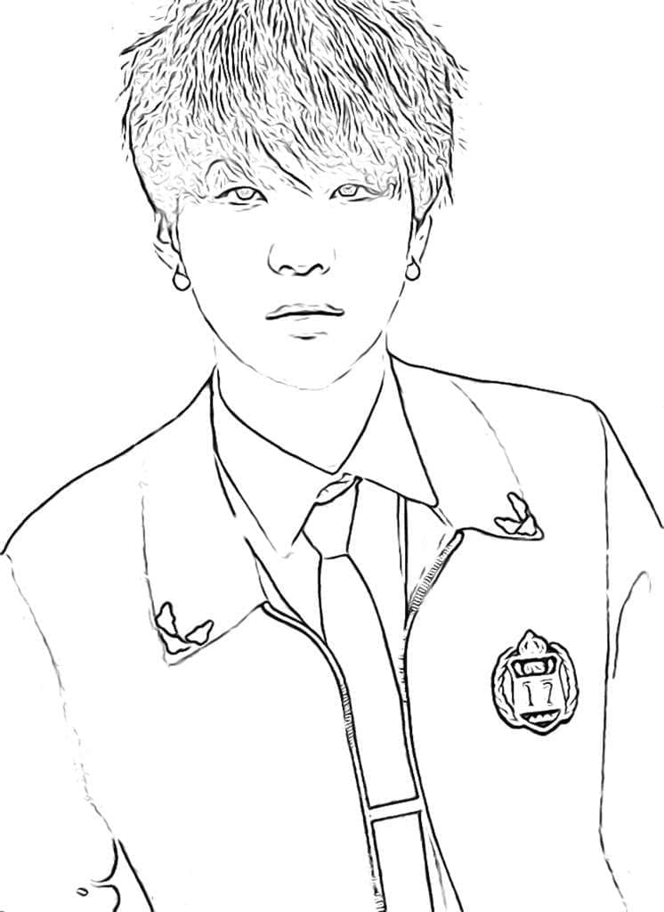 BTS Imprimable coloring page
