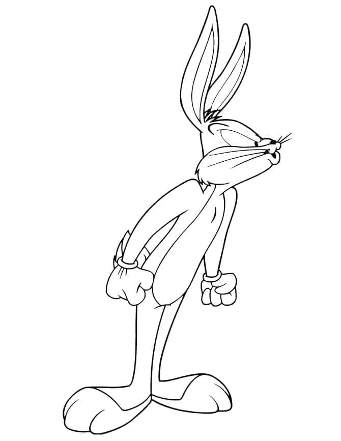 Coloriage Bugs Bunny Looney Tunes Imprimable