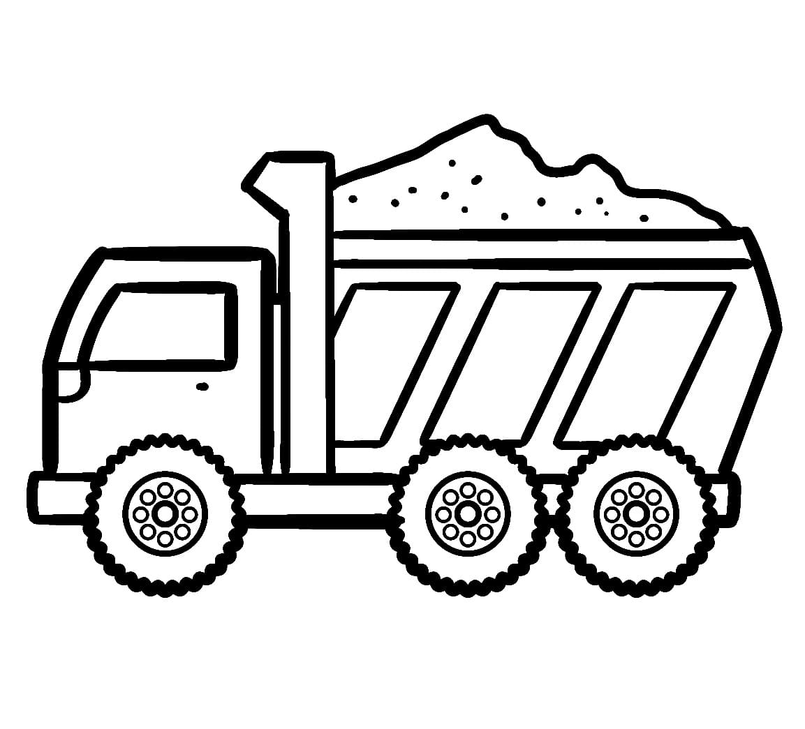 Camion Benne Normal coloring page