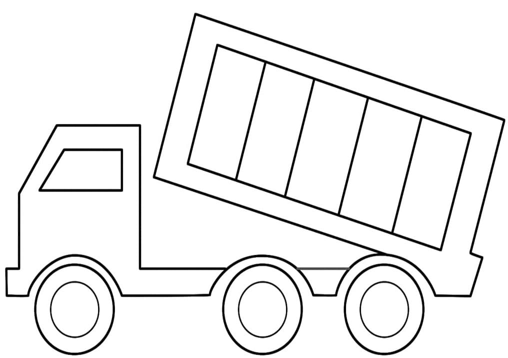 Coloriage Camion Benne