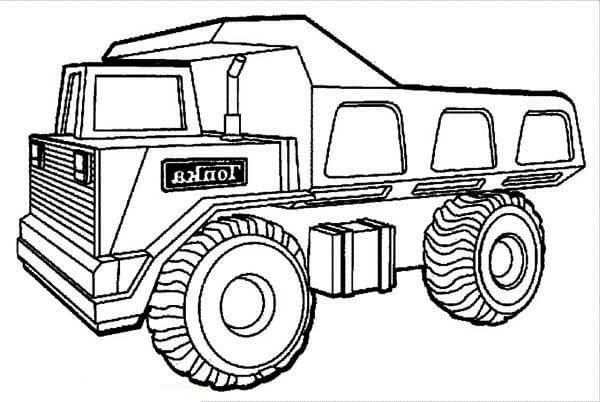 Camion Benne Tonka coloring page