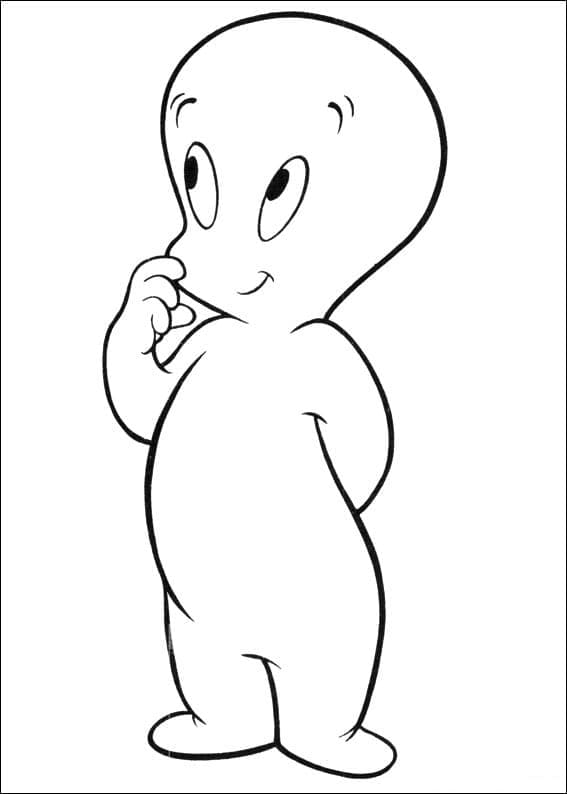 Casper Amical coloring page