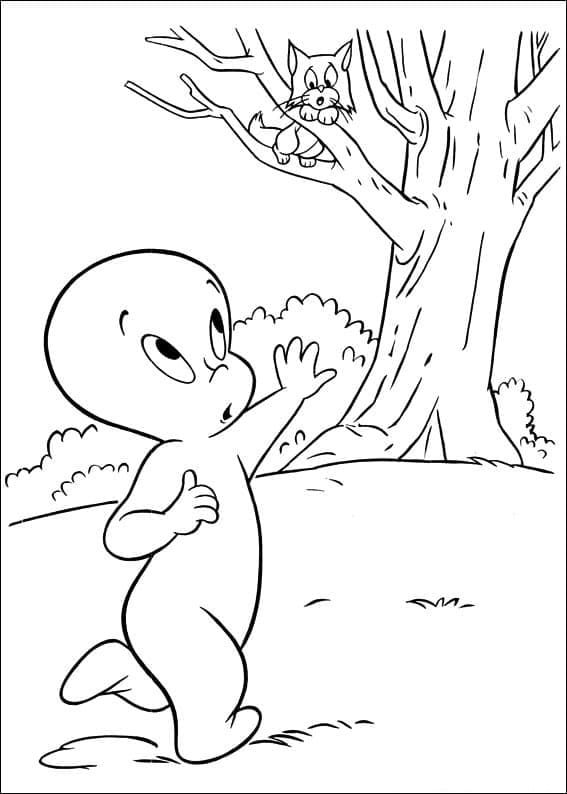 Casper le Gentil Fantôme coloring page