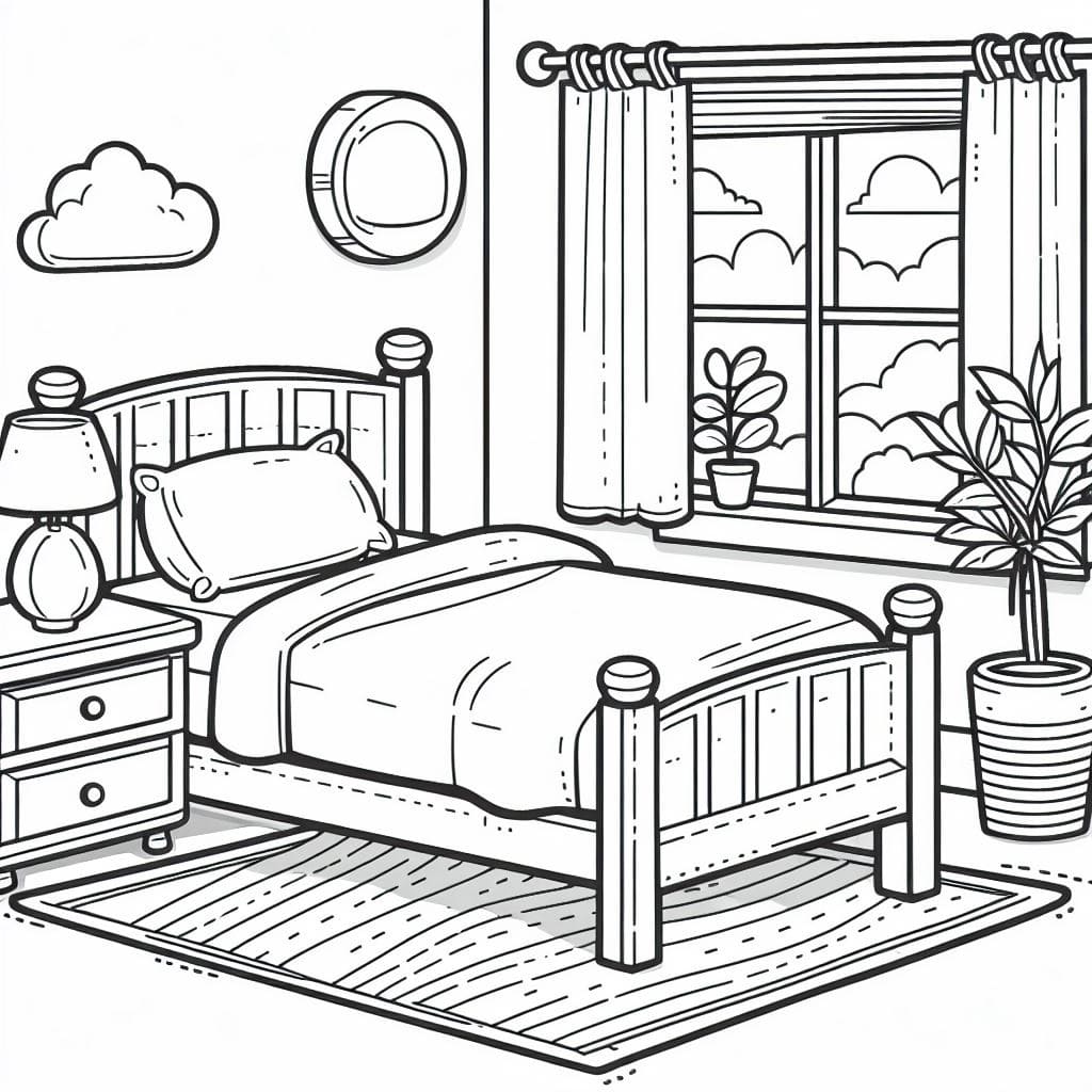 Chambre Normale coloring page
